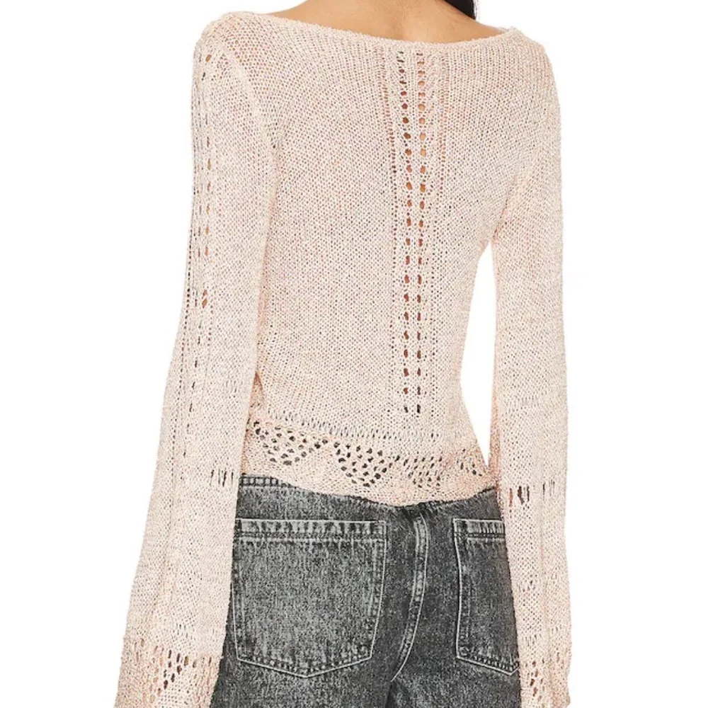 Free People Zinnia Top in Pink Sand Combo